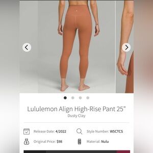 🍋Women’s Lululemon Align High-Rise Pant size 10 leggings🍋